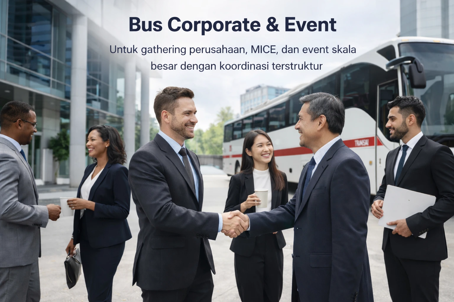 Bus corporate event